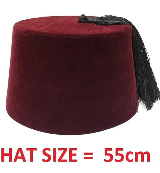 Authentic Turkish folkloric Fez Fez, Tarboosh oriental, exotic ottoman original hats