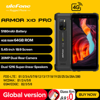 Ulefone Armor X10 Pro Rugged Phone  64GB  Waterproof Smartphone 5180mAh telephone 5.45“ Android 12 Phone NFC Global version