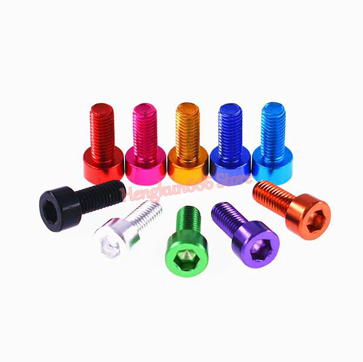 M3 M4 M5 M6 Aluminum Alloy Hex Socket Head Cap Screw Wine Red - Anodized Aluminium Allen Bolts Machine Screws DIN 912