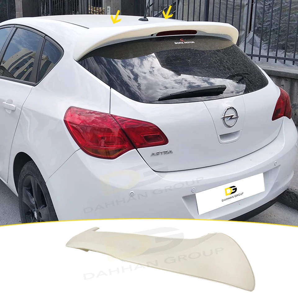 

Opel Astra J HB 2009 - 2015 Rear Roof Spoiler High Quality ABS Plastic Raw or Painted Astra Kit Rear Wing