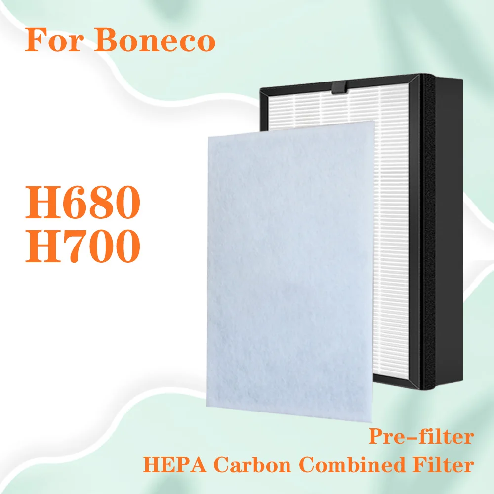 Air Purifier Filter A681 Replacement for Boneco H680 H700 HEPA Activated Carbon Filter Combined Filter 280*280*30mm