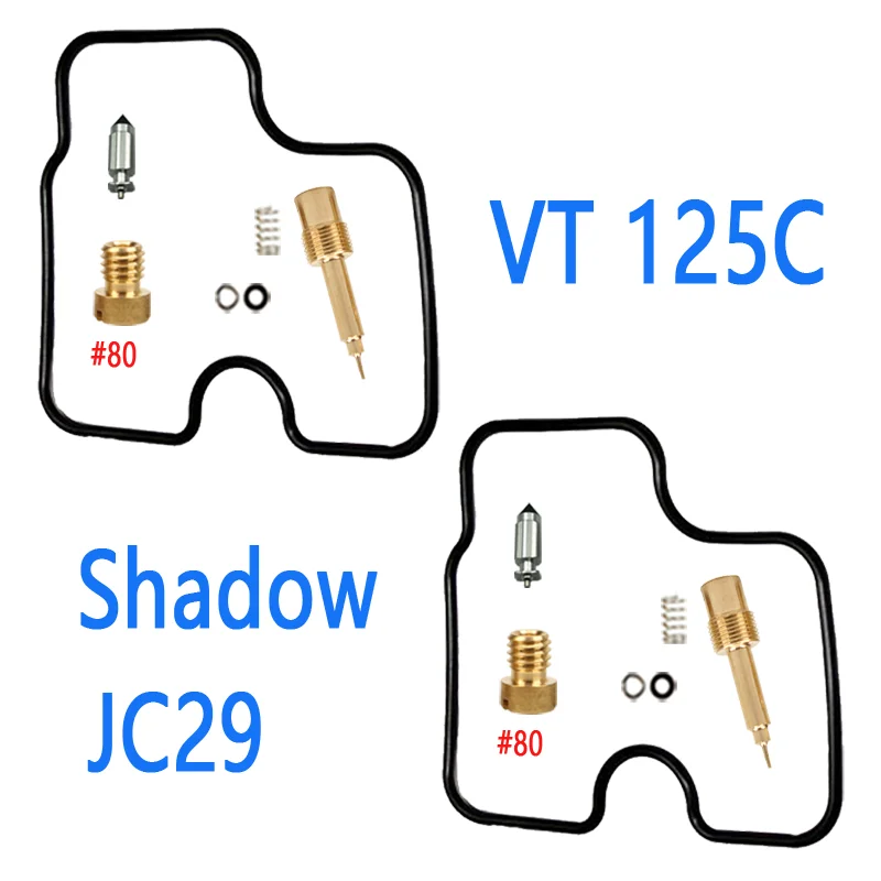 Carburetor Repair Kit for VT 125C Shadow JC29 2 Sets