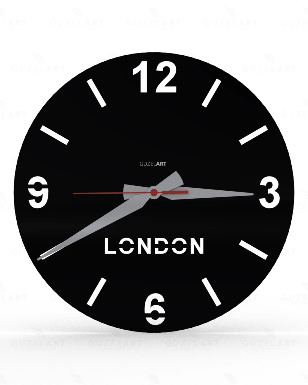 GuzelArt London wall clock , London wall clock, London themed wall clock , London City Wall Clock , living room wall clock