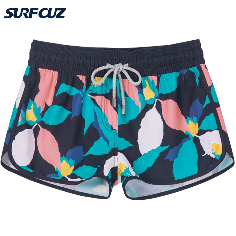 SURFCUZ Womens Board Shorts Quick Dry Surfing Swimming Trunks Breathable Female Swimwear Summer Swim Beach Shorts for Women