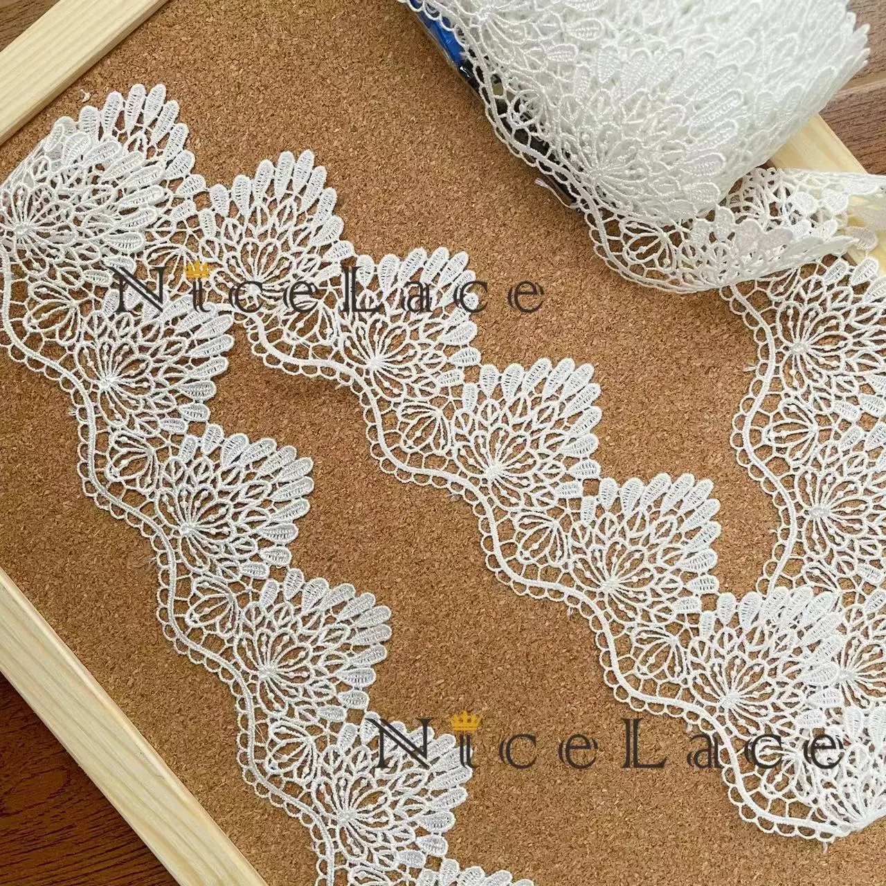 5 Yards High Quality White Embroidery Lace Ribbon For DIY Polyester Soft Material Fashion Dresses Accessories