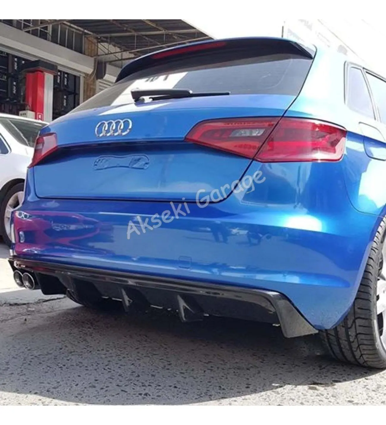 Audi A3 8V Rieger dyfuzor (plastik) do modeli 2012-2016 Auto Styling akcesoria samochodowe tylne zderzak skrzydła klapy opony spojlery