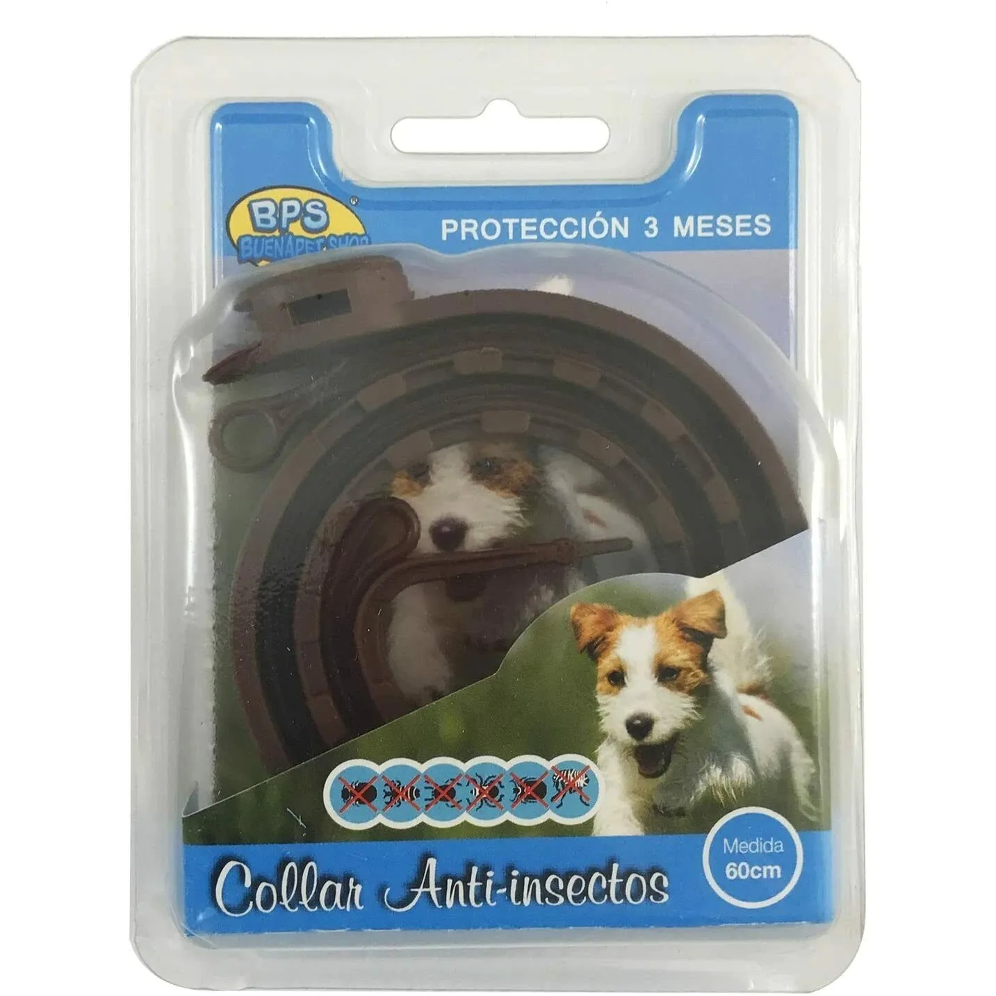 Collar Antiparasitario para Perros Antipulgas y Garrapatas Protección 3 MESES Hogar y Jardín