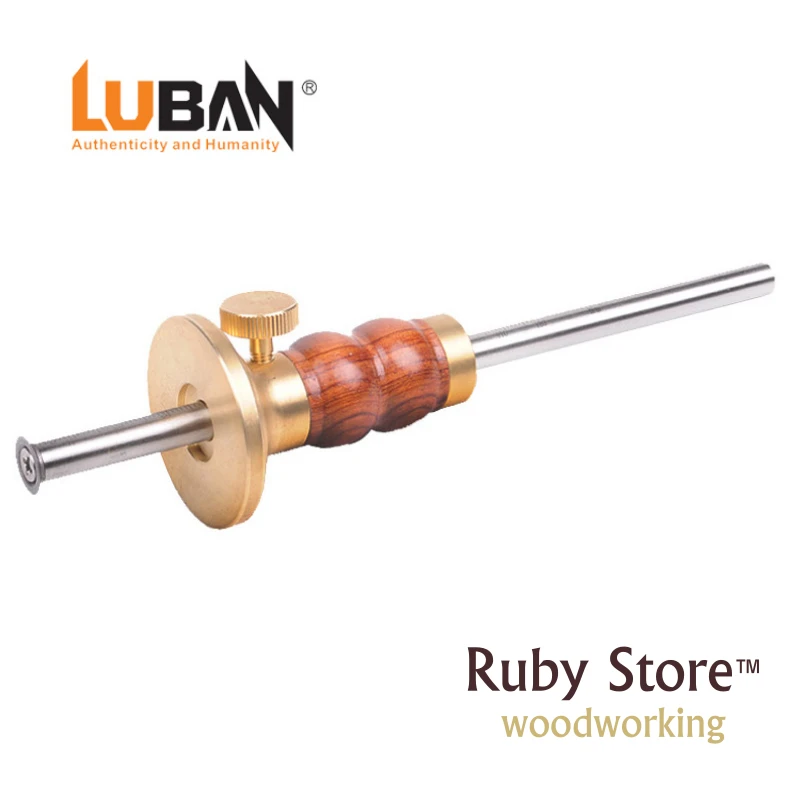 

Qiangsheng Luban Wheel Marking Gauge, Bronze with Bubinga Body - Fine Woodworking