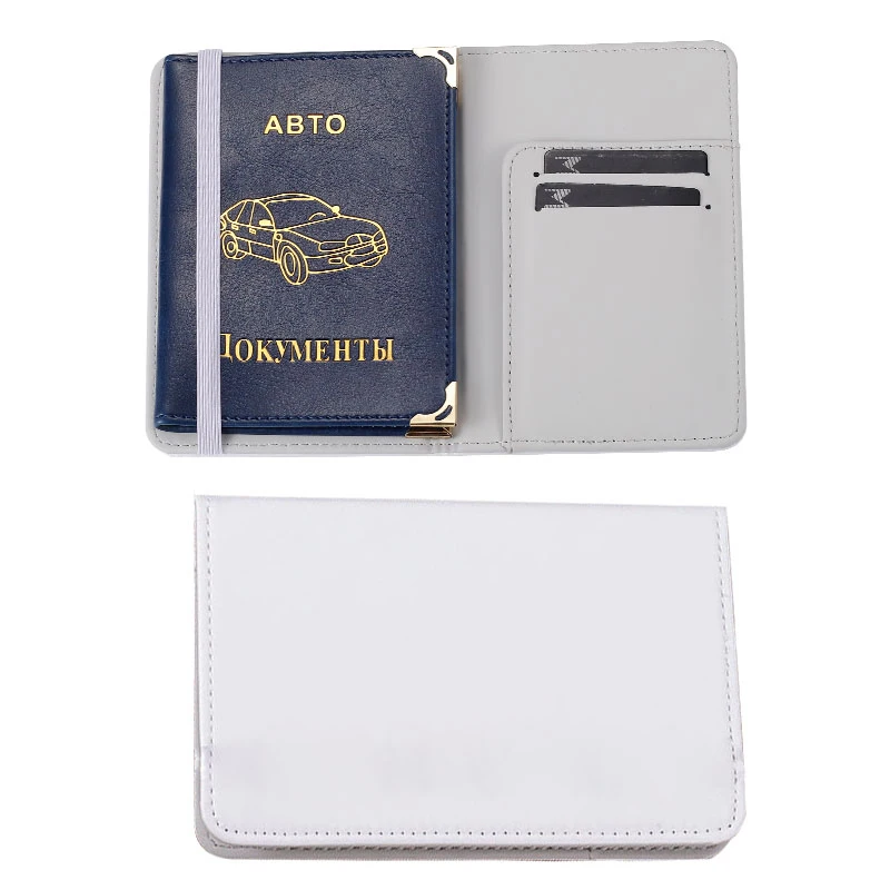 Custom Color Picture Printing Double Sided Passport Holder ID Card Holder Doka High Quality PU Synthetic Leather Passport Holder