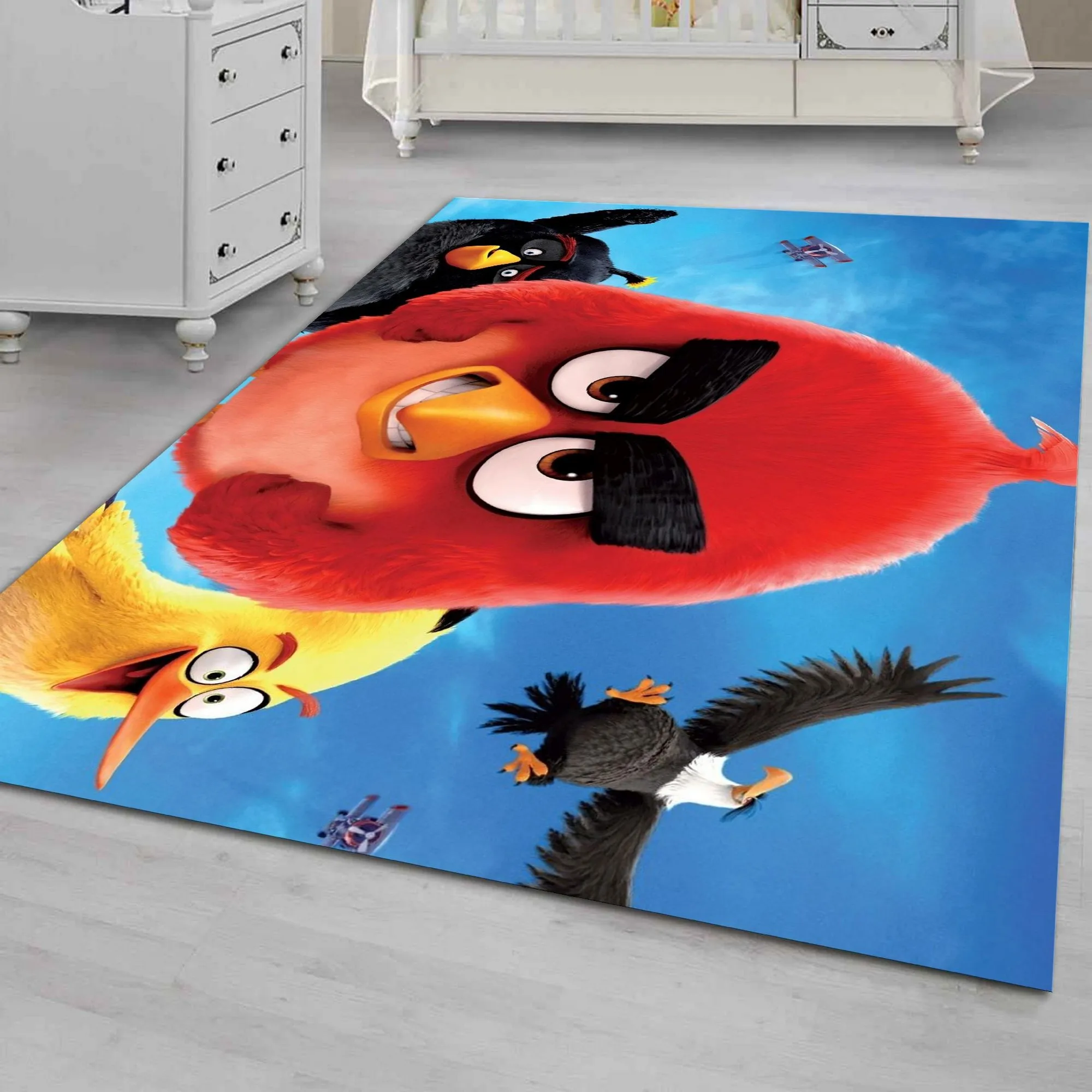 Angrybirds Rug, Angrybirds Carpet, Angrybirds Room, Angrybirds Room Decor, Accessories, Tapis, Carpet For Living Room, Tappeto