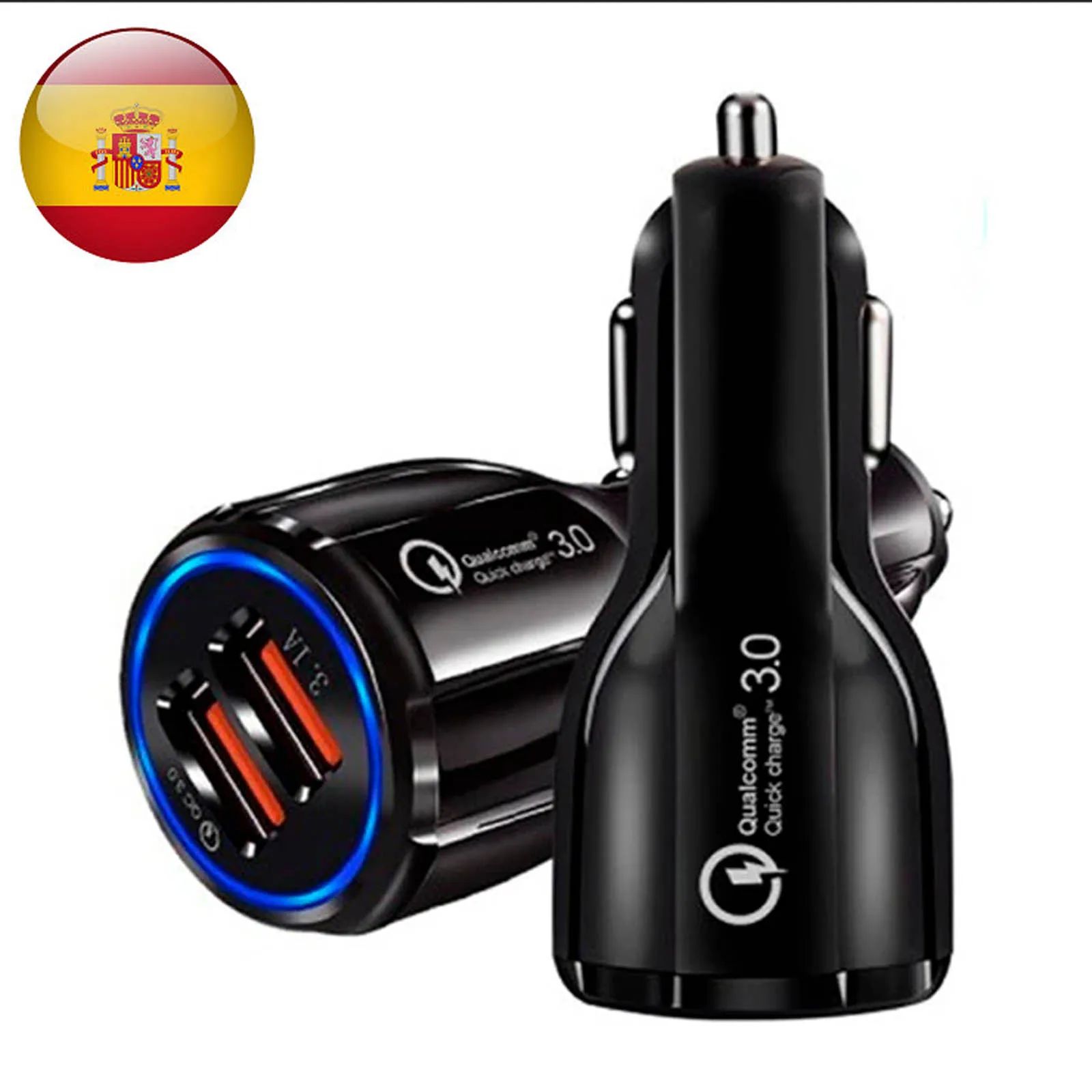 Car Charger Quick Charge qualcomm 3.0 Cigarette Lighter Adapter dual usb 12v Power Adapter For universal Lighter