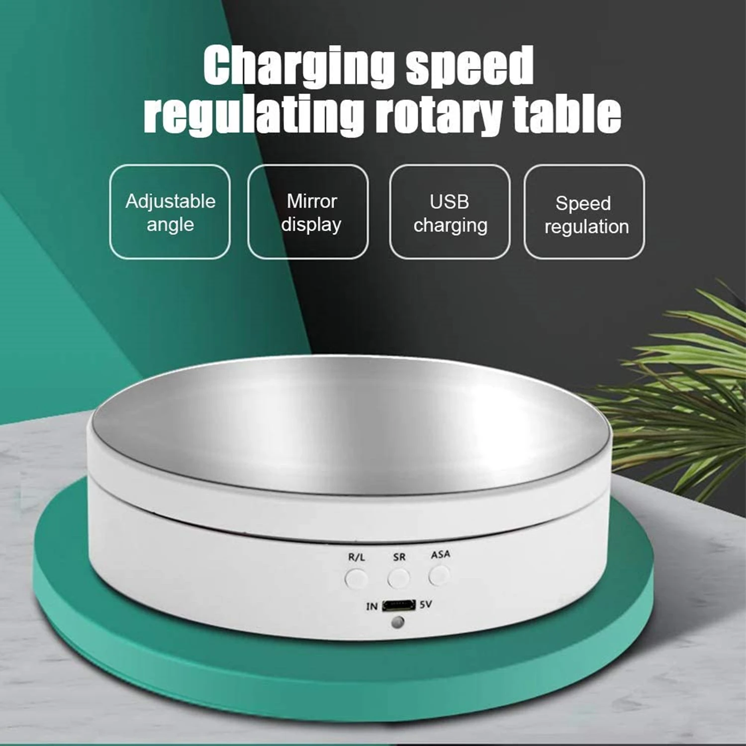 360 Degree Electric Rotating Turntable Stand for Photography Automatic Revolving Platform Perfect for Images Product Display