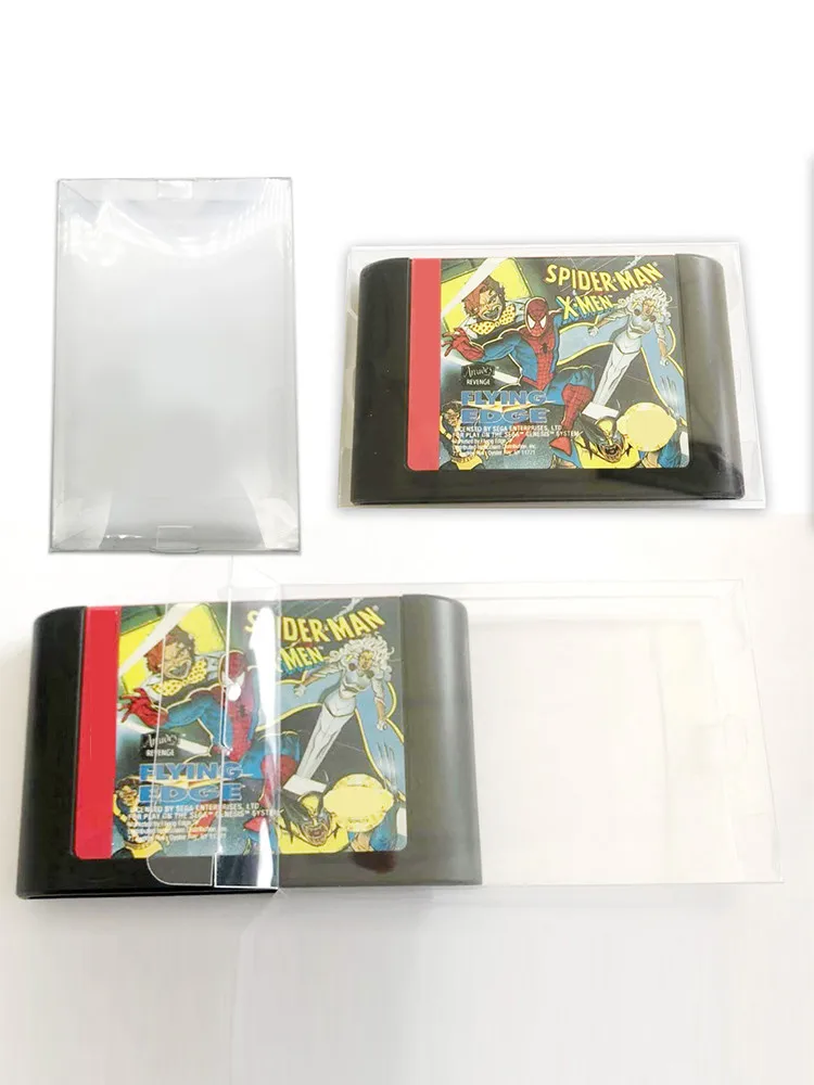 Box Protector For Genesis For Master System For Sega Mega Drive For Famicom Game Cart Cartridges Plastic Case