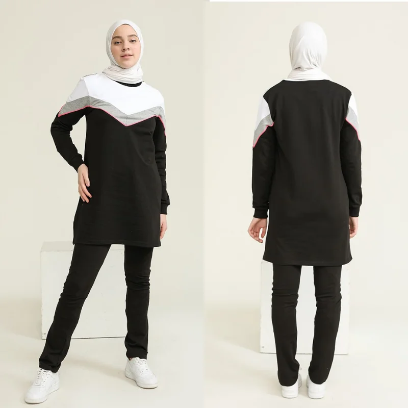 tracksuit winter season big size muslim fashion arabia Dubai fashion trends 100% made in turkey abayas hijab clothing muslim