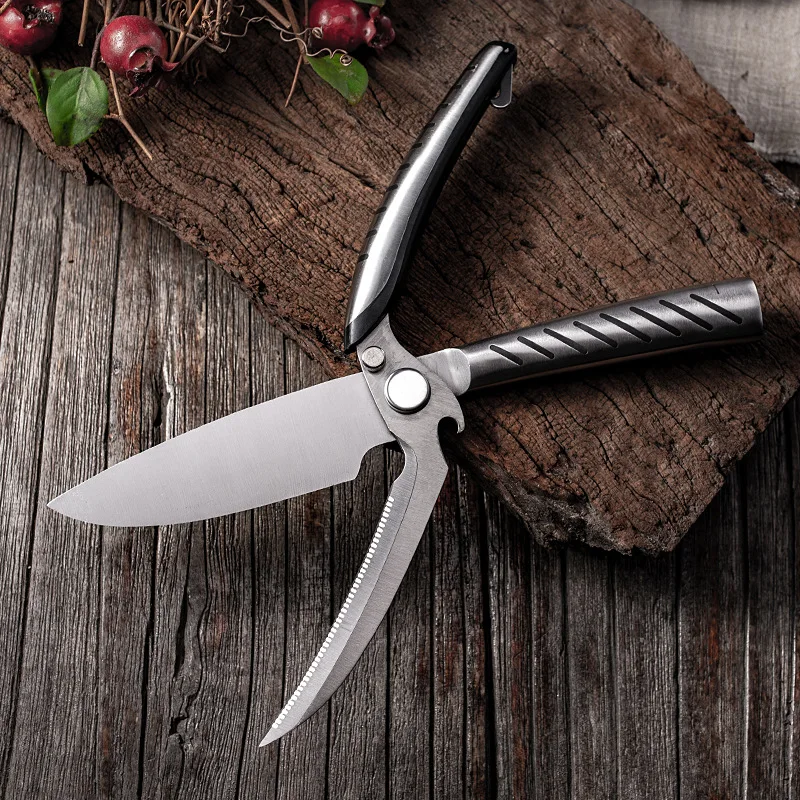 Stainless Steel Multi-function Kitchen Scissors Shears Detachable Chicken Bones Scissor Vegetable Cutter Chef Knife