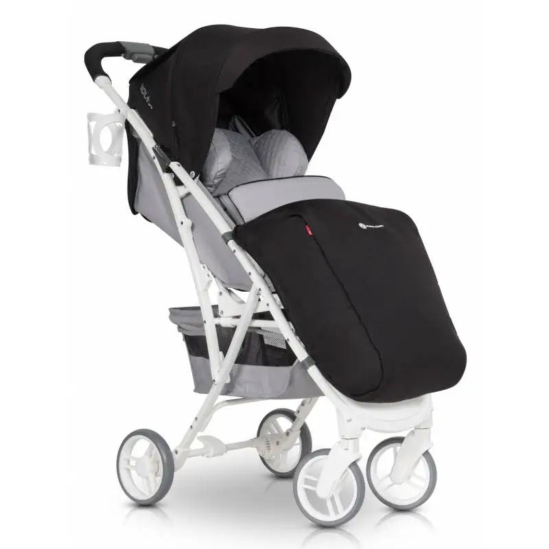 VOLT PRO one hand fold baby stroller with very light plastic rain mosquito net three positions reclining