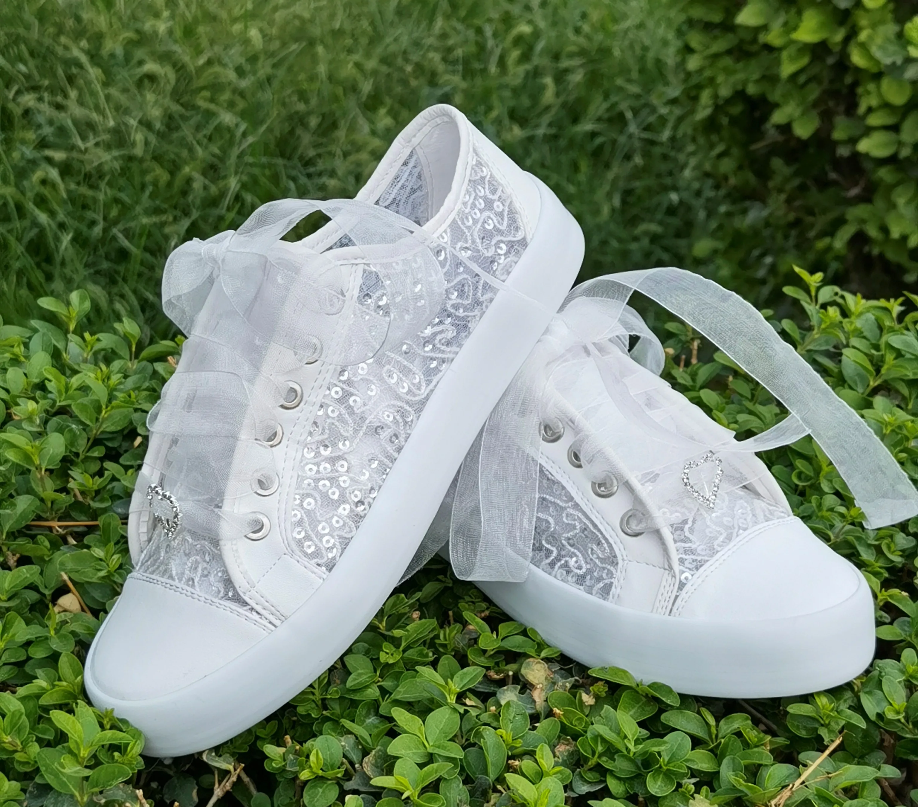 Bridal Shoes 2022 Canvas Lace Sports Bridal Wedding Shoes Sports Bridal Shoes White Women Bridal Sports Shoes Lace Bridal Shoes