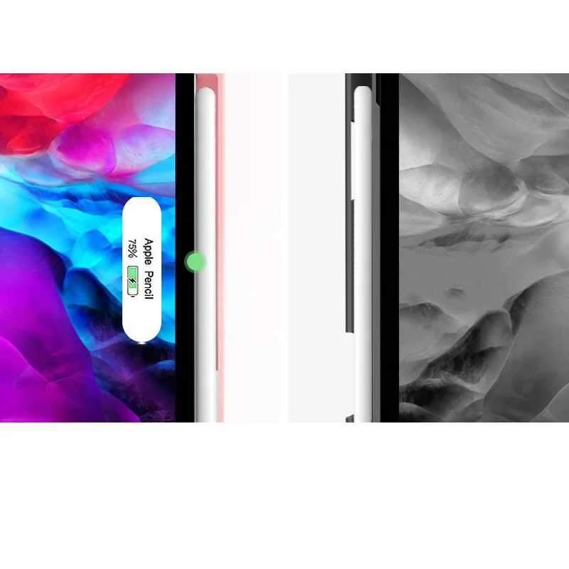 حامل غلاف لوحة المفاتيح اللاسلكية لباد برو 11 بوصة 2021 2020 2018 الروسية الإسبانية العربية لوحة المفاتيح ث/فتحة قلم رصاص