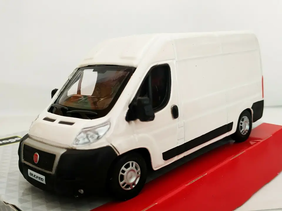 1/43 fiat ducato painel van furgon metal caminhão escala licença fiat