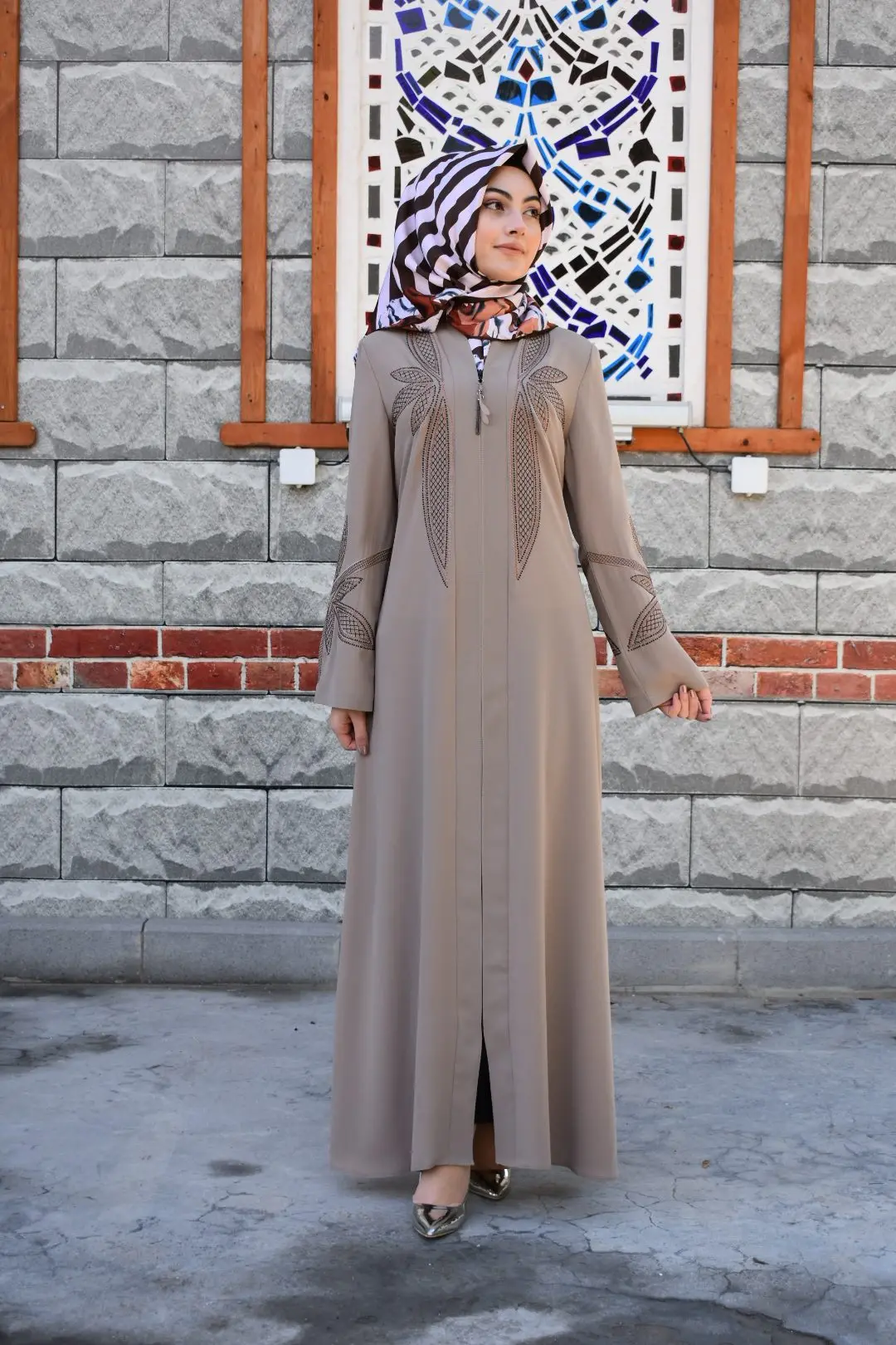 Muslim Dress Women Hijab clothing Abaya Plus Size Hand Embroidery Maxi Kaftan dresses for women skirt Maya silk fabric Turkey