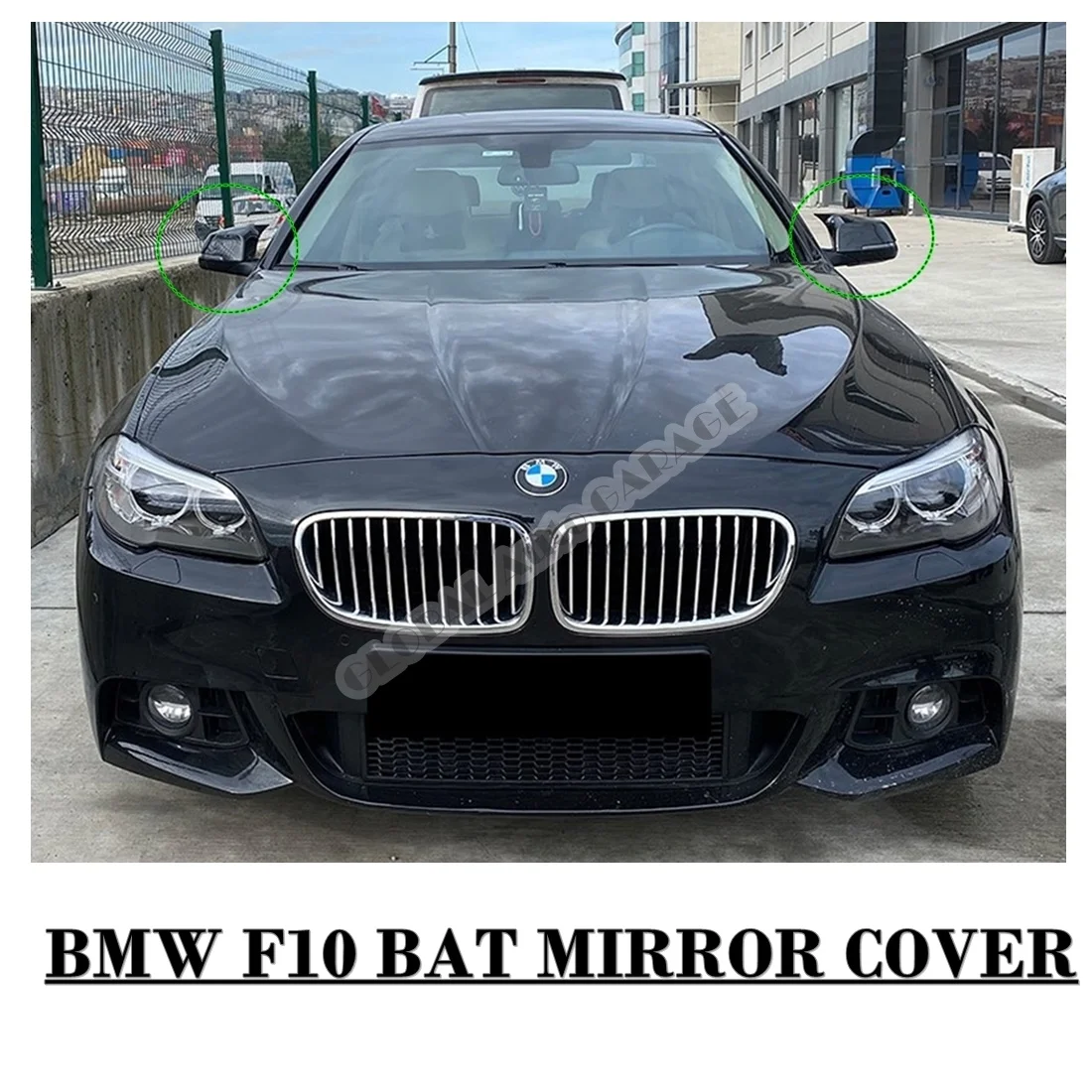 For BMW F10 Bat Mirror Cover 2009-2017 Glossy Piano Black 2 Pieces Wing Car Styling Auto Accessory Universal Spoiler Ornament