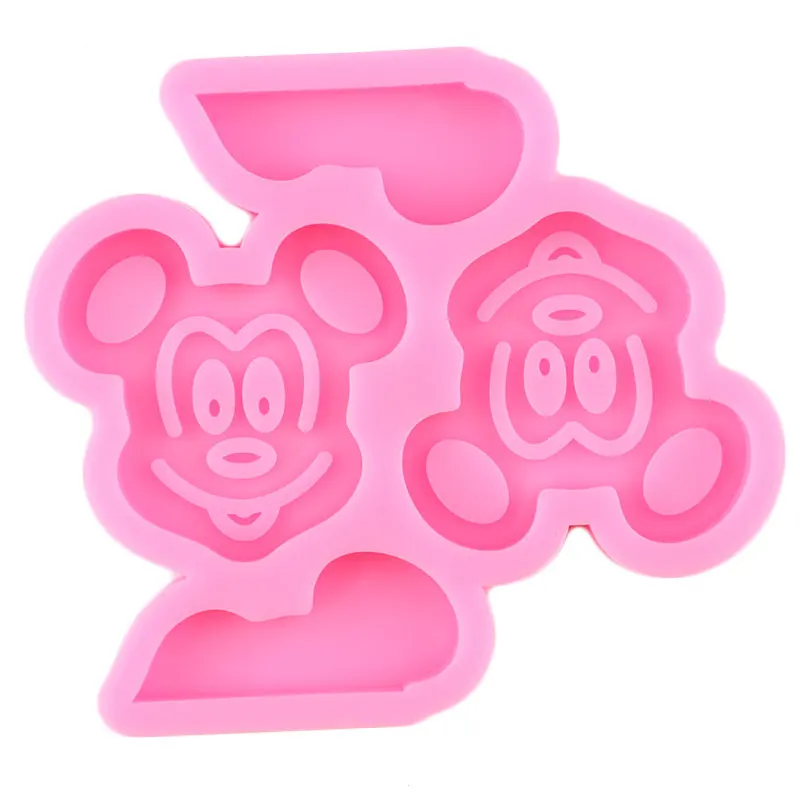 Mouse Straw Topper Silicone Mold Candy Chocolate Fondant Cake Decorating DIY Craft Jewelry Keychain Epoxy Resin Moulds