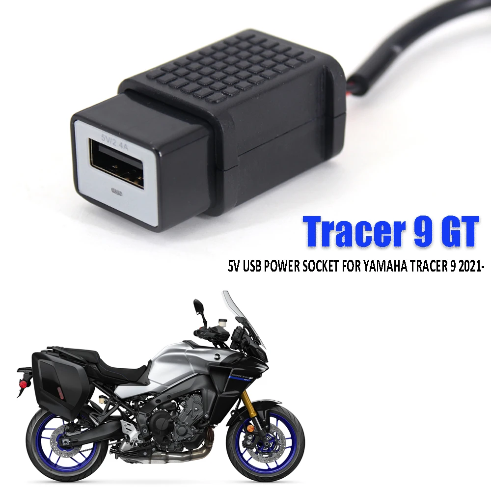 

New Motorcycle USB Socket Charger Waterproof Support Cellphone For Yamaha Tracer 900 Tracer 9 GT 2021 2022 TRACER 9/GT