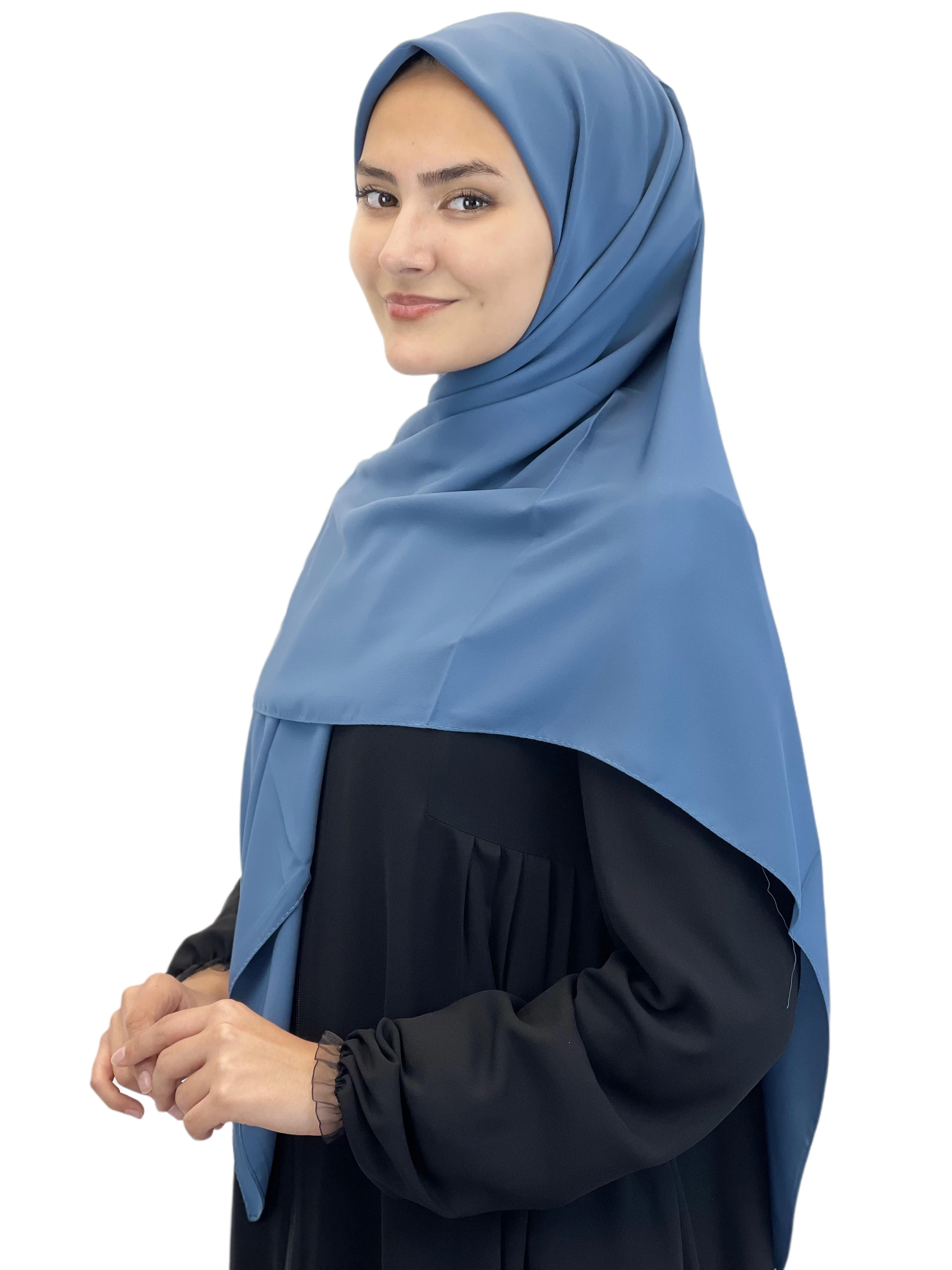 Luxury Medine Silk Hijab, Headscarf for Women, Wrinkle-Free and Soft Scarf, Specially Made for Muslim Women, On Sale