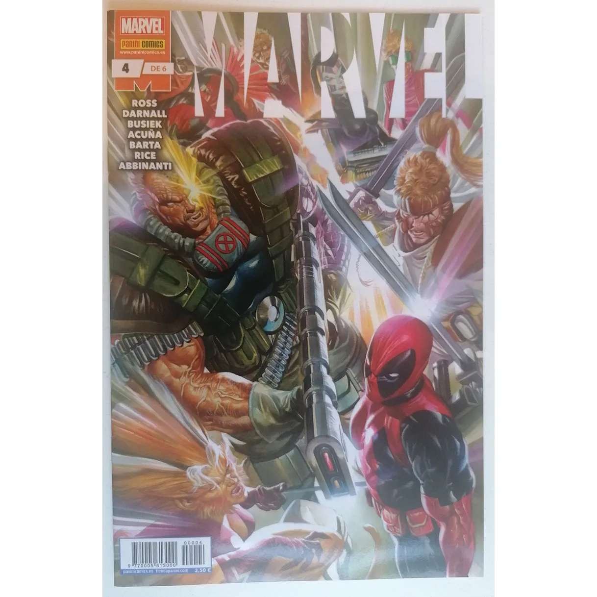 MARVEL No. 4 of 6, ED. PANINI, year 2021, author ALEX ROSS, comic BOOK Spanish, TEBEO, MARVELS