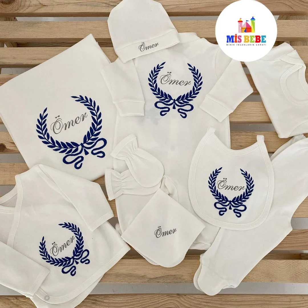 Baby Boy Girl Personalize Newborn Clothing 10-pcs Hospital Outlet Custom Fabric Babies Healthy Safe Outfit Sets Dresses