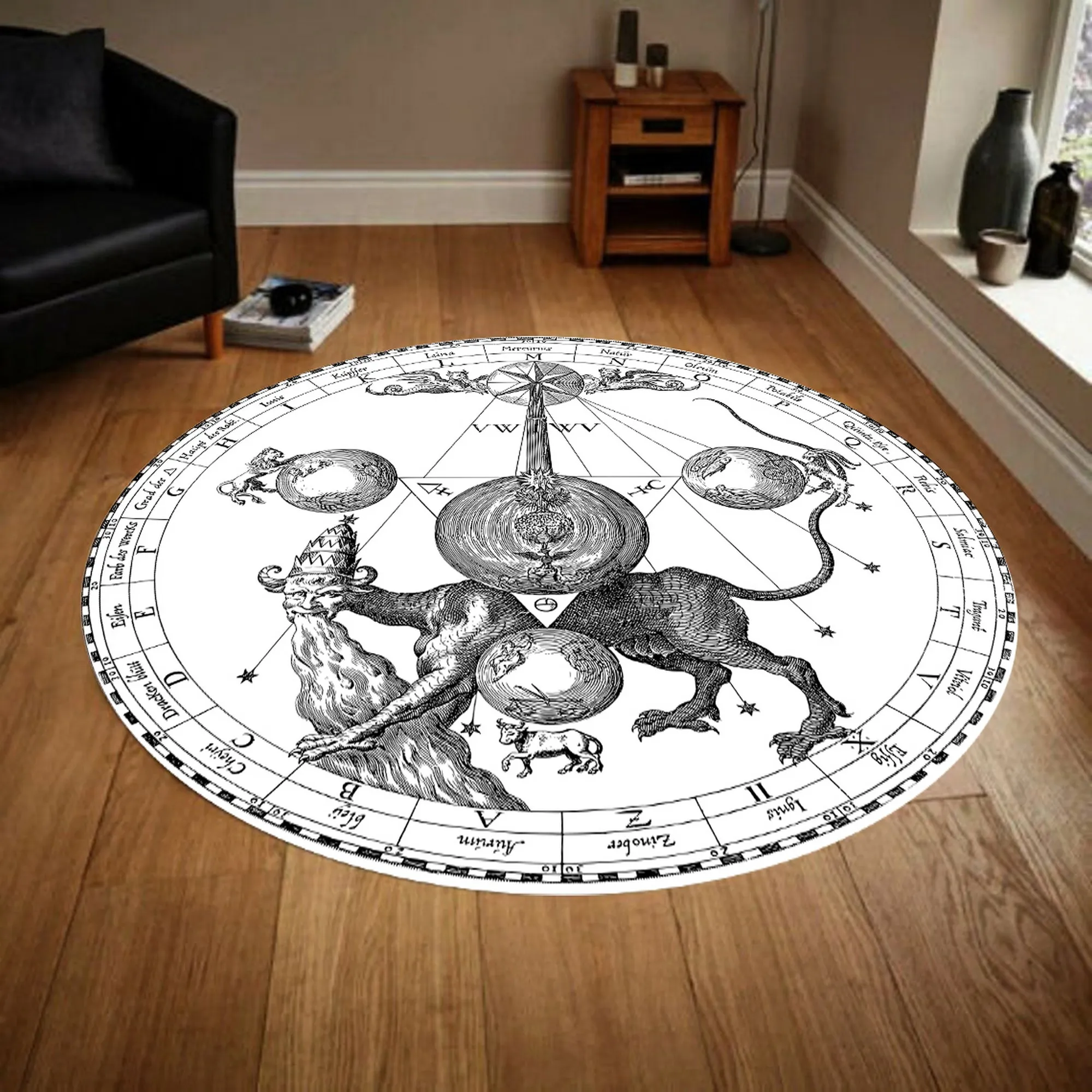 

Zodiac Rug, Living Room Rug, Zodiac Rug, Round Rug,Round Carpet,Pattern Round,Popular Rug,Themed Rug,Home Decor