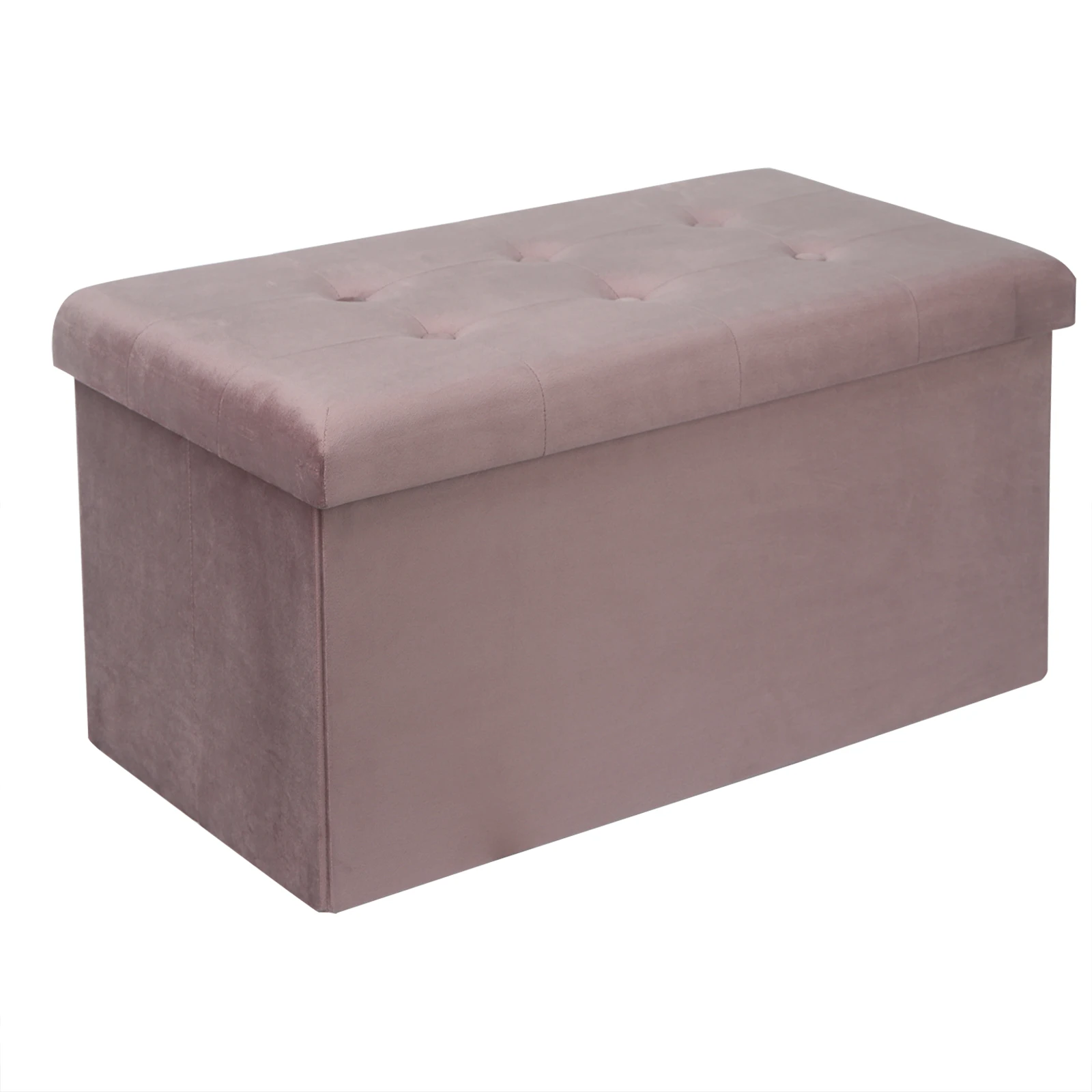 Folding Chest Storage Cube Ottoman Colorful Storage Box Removable Lid Functional Storage Foot Stool Bench Upholstered Seat