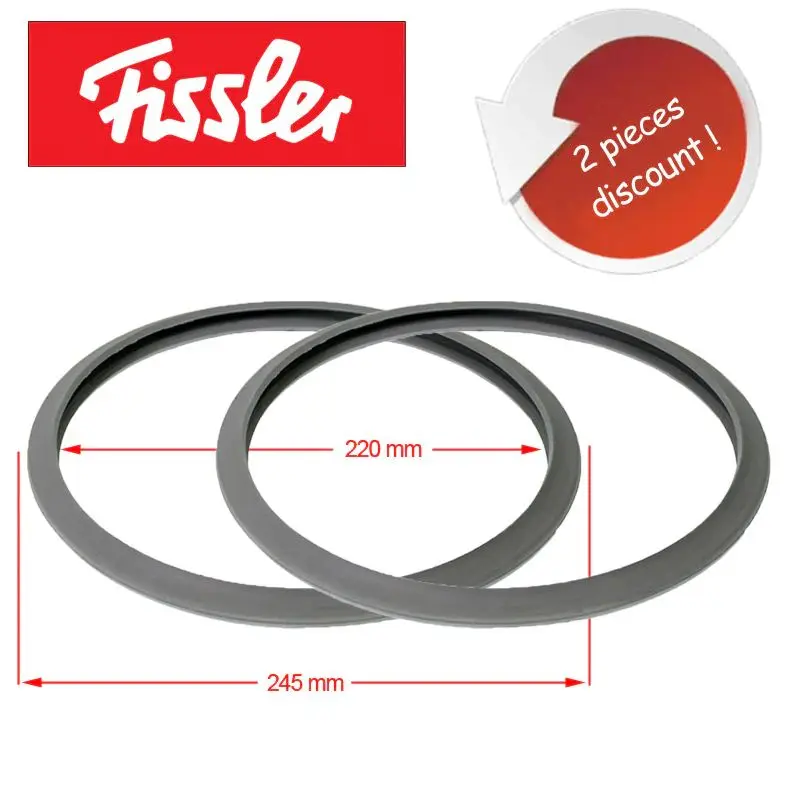 2Pcs Replacement For Pressure Cooker Sealing Ring Fissler Vitavit Vapor Pressure Seal 2062600201