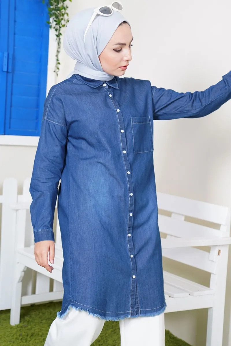 Skirt Tassels Denim Tunic Belted Button Jeans PANTS TUNIC SUMMER 2021müslüman long dress women Dubai turkish kerchief