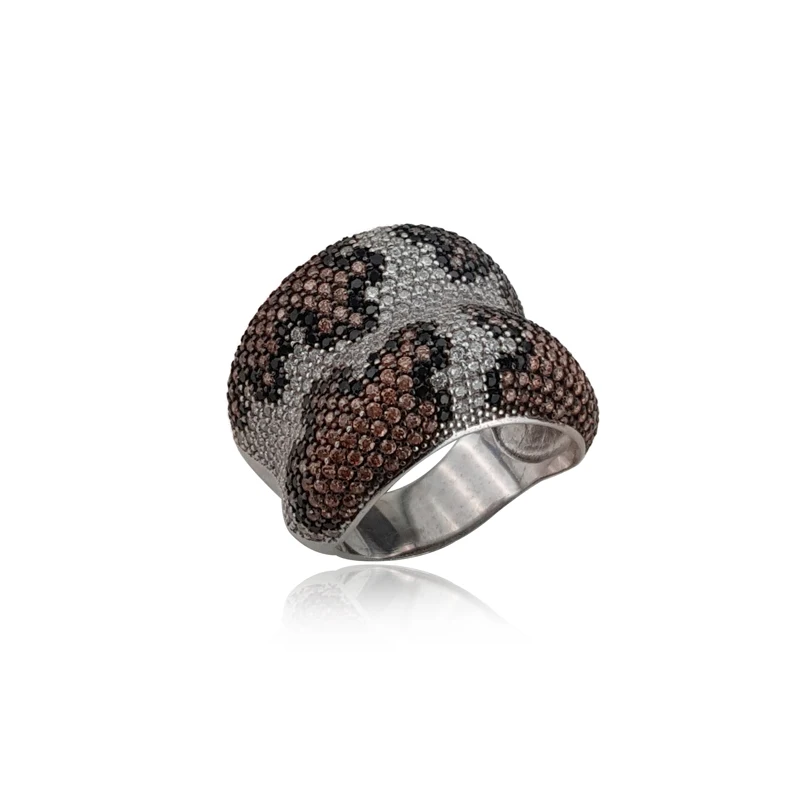 Leopard Statement Women Rings 925 Sterling Silver Ladies Rings for Women