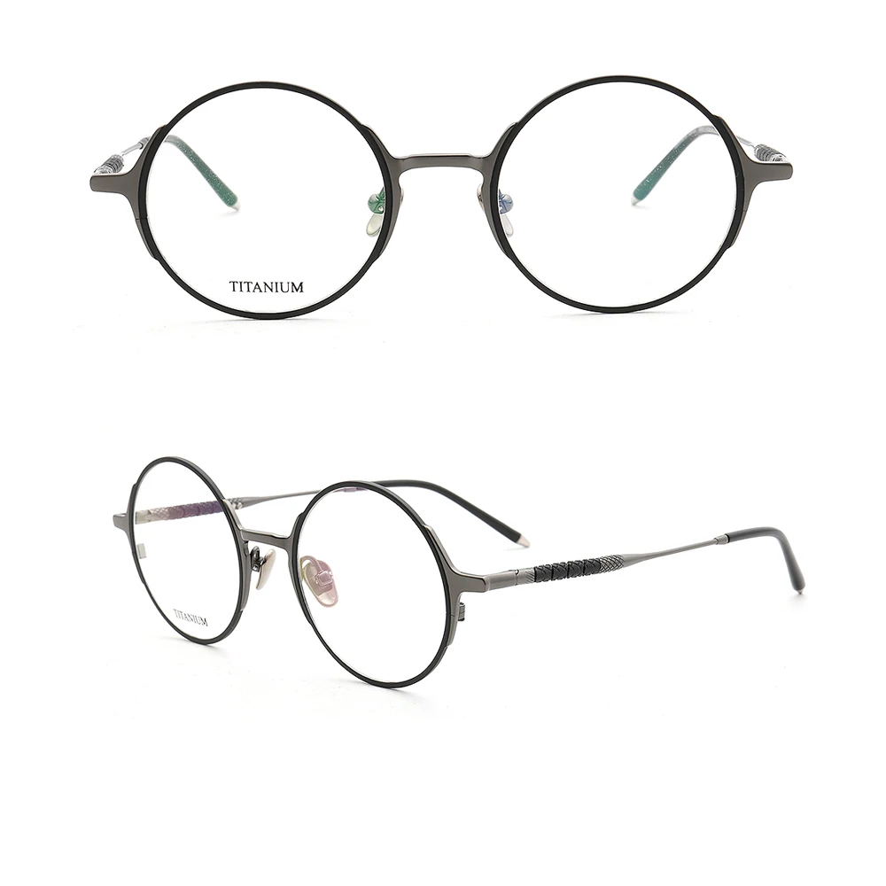 

Round Women Pure Titanium Eyeglass Frame Men Retro Classic Spectacles Light Metal Optical Glasses Frame Fashion Harry Rx Eyewear