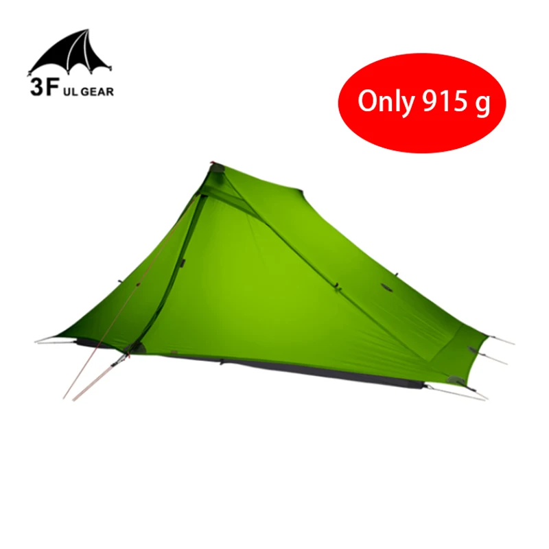 

3F UL GEAR LanShan 2 pro Tent 2 Person 3 Season Outdoor Ultralight Professional 20D Nylon Both Sides Silicon Camping Tent