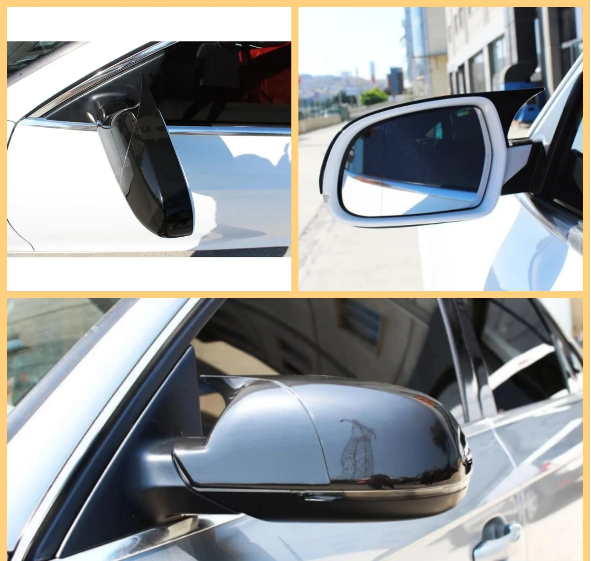 Mirror cover for Audi A5 2009 2010 2011 2012 2013 2014 2015 shiny black bat BATMAN case car shields exterior parts