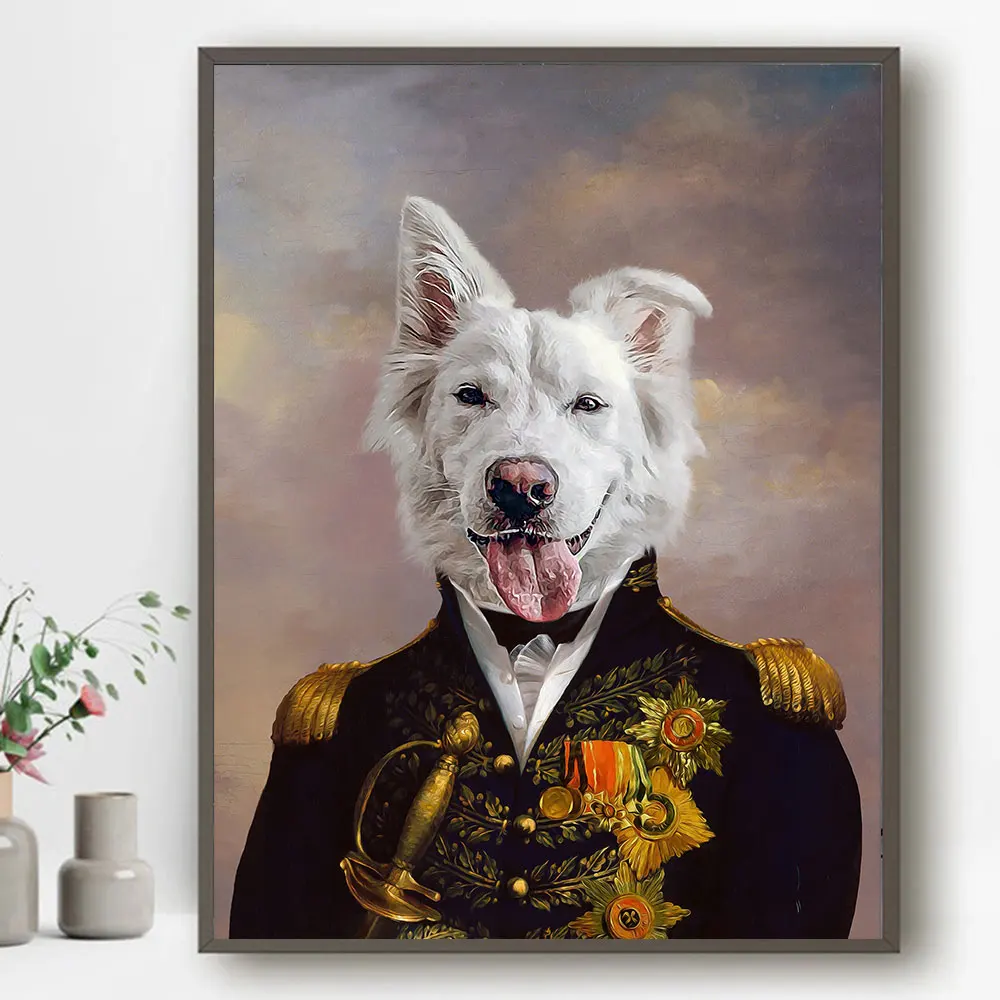 Marvel Hulk Custom Pet Portrait Picture Canvas Painting Retro Style Creative Pet Dog Poster And Print Home Wall Art Decoration