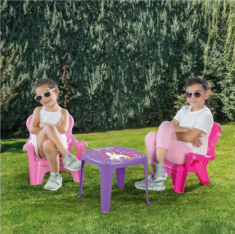 Children Toddler Table and Chair Set Unicorn indoor outdoor Made in Turkey CE Certified BEST QUALITY