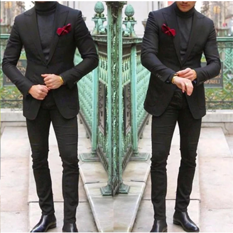 2023 Classy Beige Mens Suit Custom Made Wedding Tuxedos Slim Fit Fashion Men Formal Wear Tailor-Made Two Pieces (Jacket+Pants)