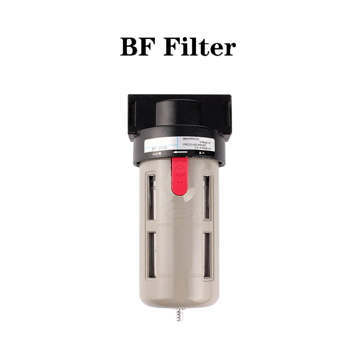 

1Pcs BF3000 Air Source Processor Pneumatic Filter Air Pump Oil Water Separator With Brass Bullet Guard Air Regulator Compressor