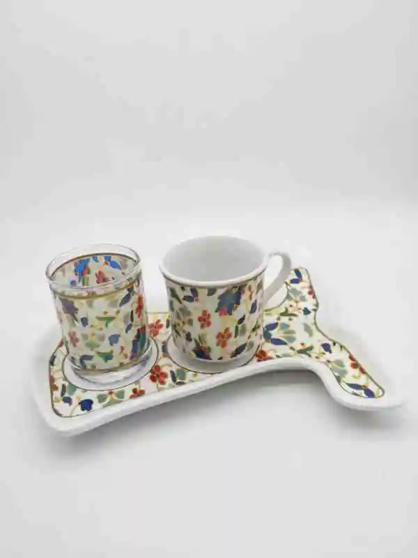 Ottomane Fliesen Kaftan Design Kaffee Set Für Eine Person