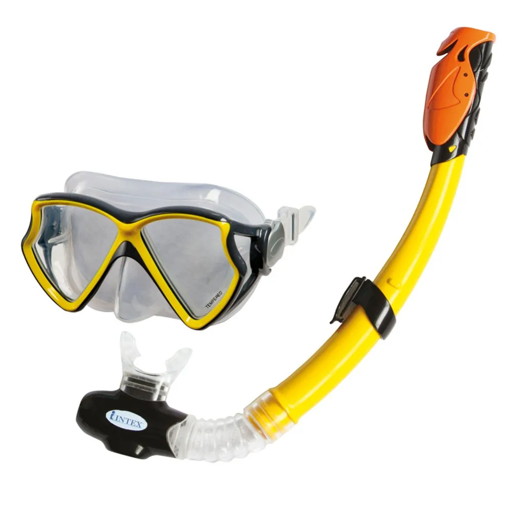 Tube and mask diving Intex silicone aviator + 8 years