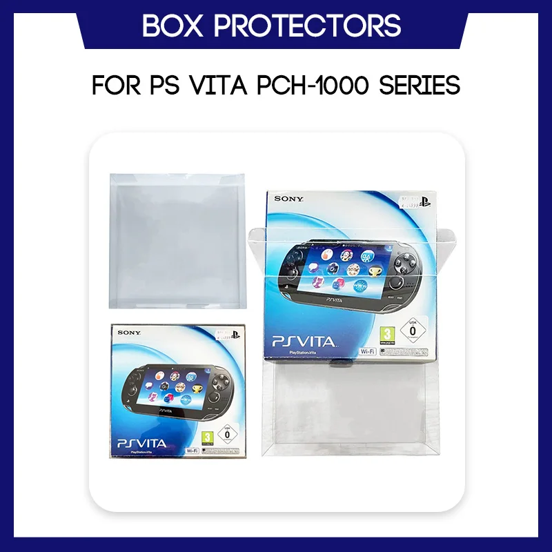 Box Protector Sleeve For PS Vita Phat Fat PCH-1000 Series Standard Size Custom Made Clear Protection