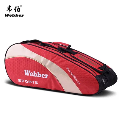 Badminton Racket Bag Waterproof Single Shoulder Squash Racquet Team Sports Bags Can Hold 3 Rackets With Shoes Bag Men