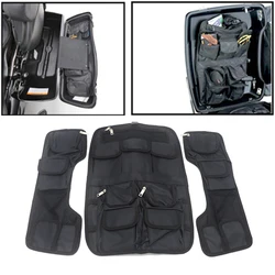 Motorcycle Black Hard Saddlebag Tour Pak Lid Organizer Internal Bag Set For Touring Models 1993-2013