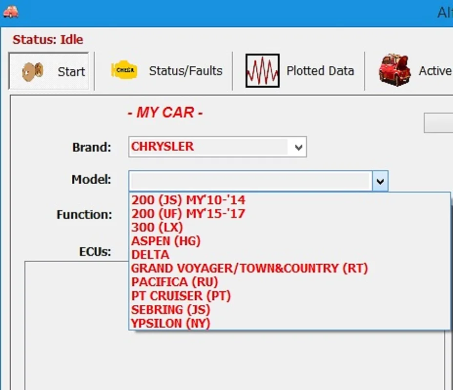 AlfaOBD v 2.2.9.0  For Windows Full Licensed - Diagnosis Alfa Fiat Lancia Abarth Dodge RAM Chrysler Jeep Peugeot Citroën