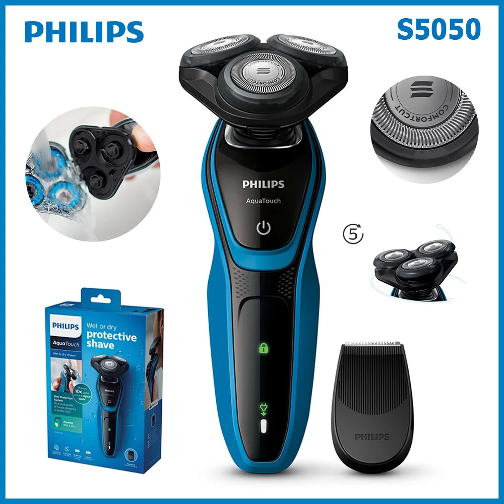 Philips AquaTouch S5050: تقييم شامل لآلة حلاقة كهربائية متكاملة للرجال