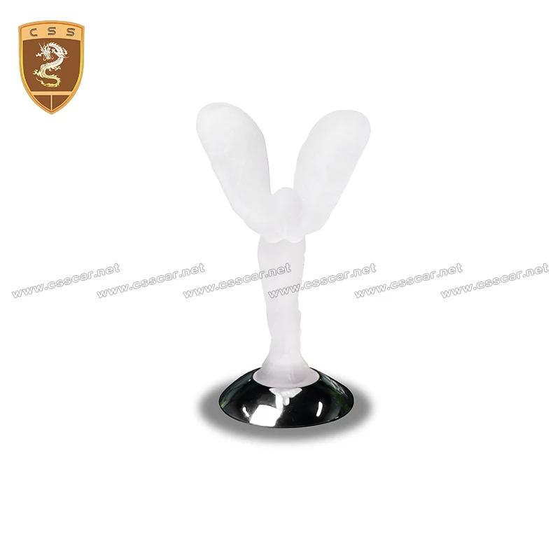 Car Accessories  Silica Tungsten Steel Flying Goddess Lady Hood Ornament For Rolls-Royce LED Light Emblem Business Gifts